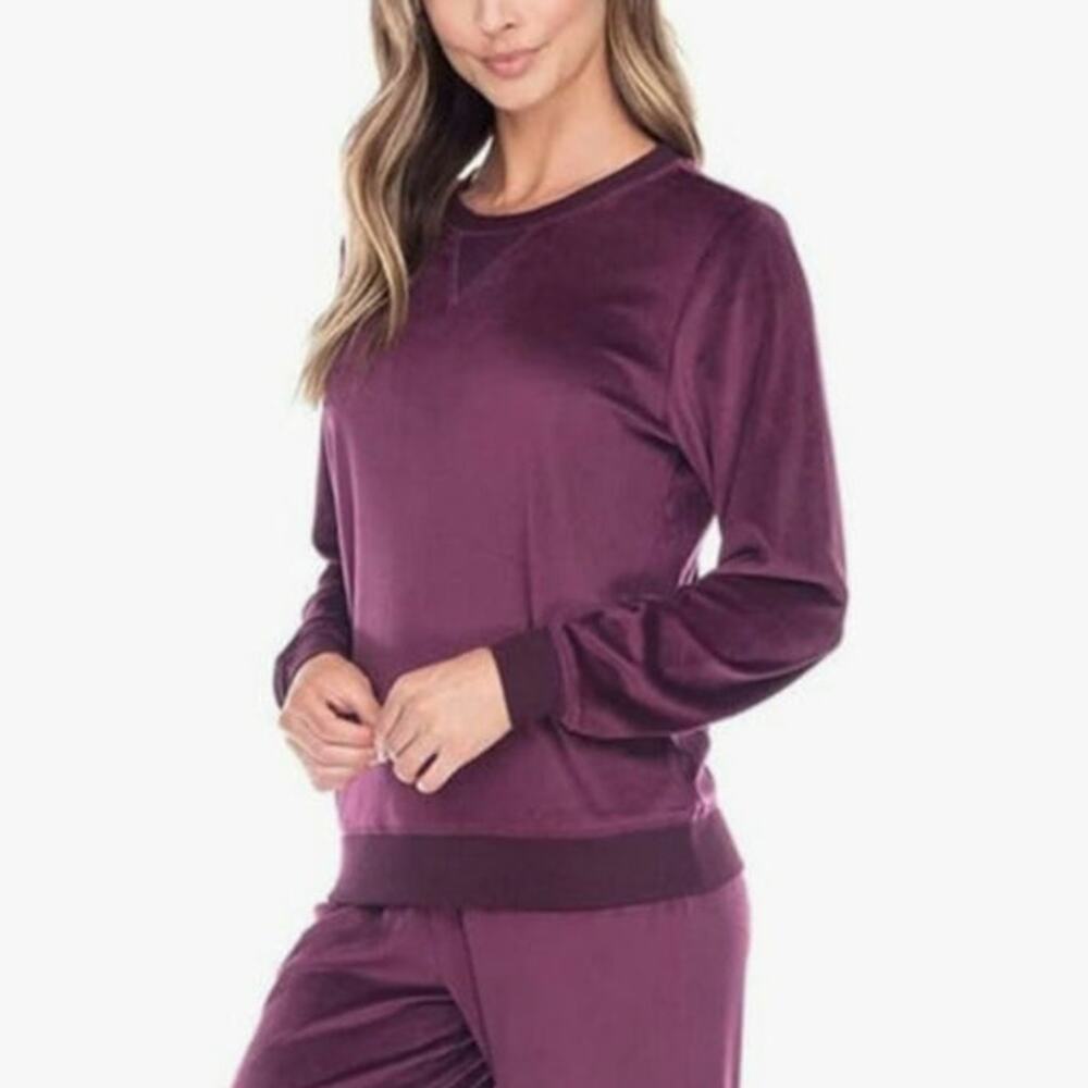 Honeydew velour wildberry sweatshirt - Picture 7 of 8